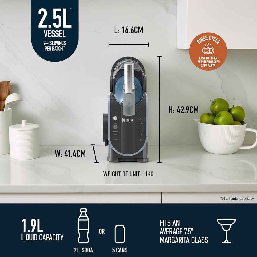 Ninja FS301UK SLUSHi Frozen drink maker - Arctic Blue & Grey