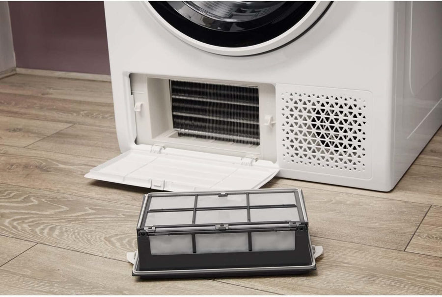 Hotpoint NTM1081WK 8kg Heat pump condenser tumble dryer - White