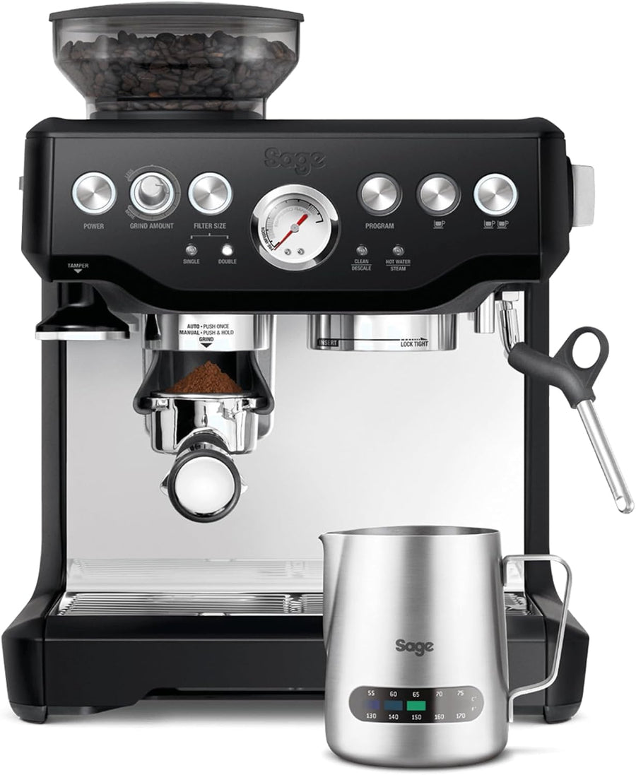 Sage SES875BTR2GUK1  Barista Express™ Bean To Cup Coffee Machine - Black Truffle
