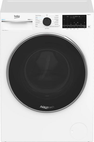 Beko B5W1241AW 12kg 1400 Spin AquaTech Washing Machine