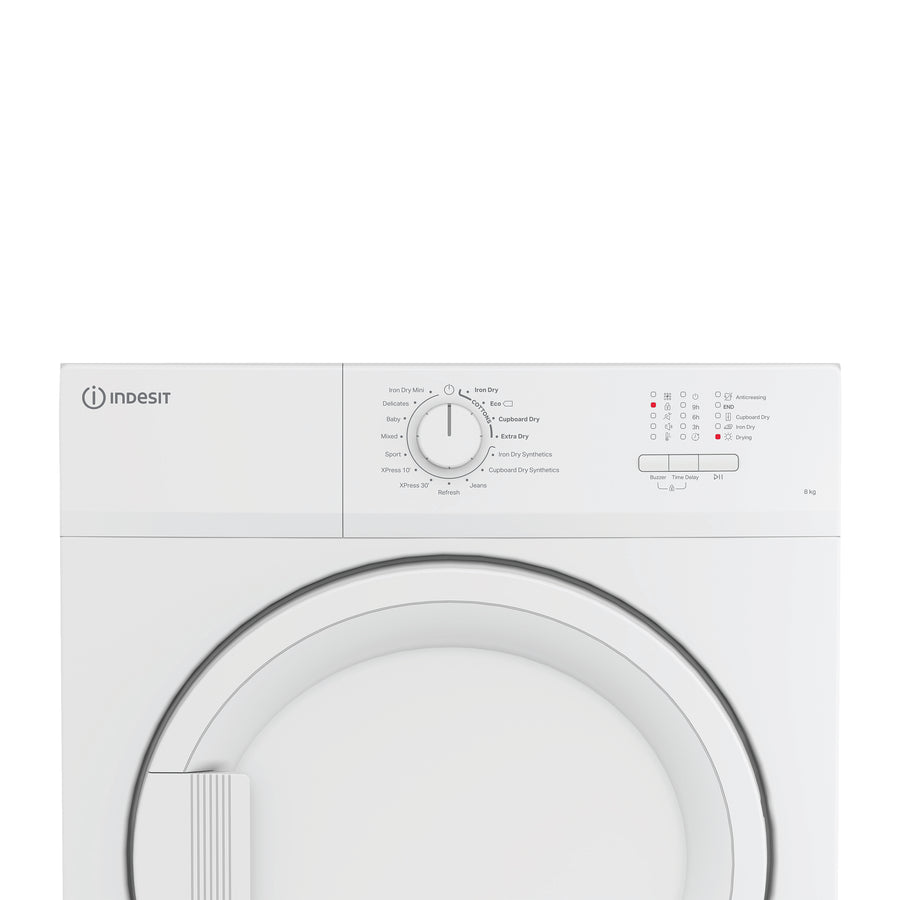 Indesit CYDA81WWGLUK 8kg Vented Tumble Dryer - White