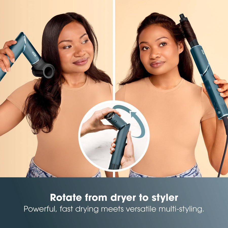 Shark HD450TLUK FlexStyle 5-in-1 Air Styler & Hair Dryer with Storage Bag - Teal