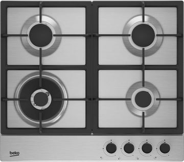 HIAW64225SX 60cm Gas Hob - Stainless steel