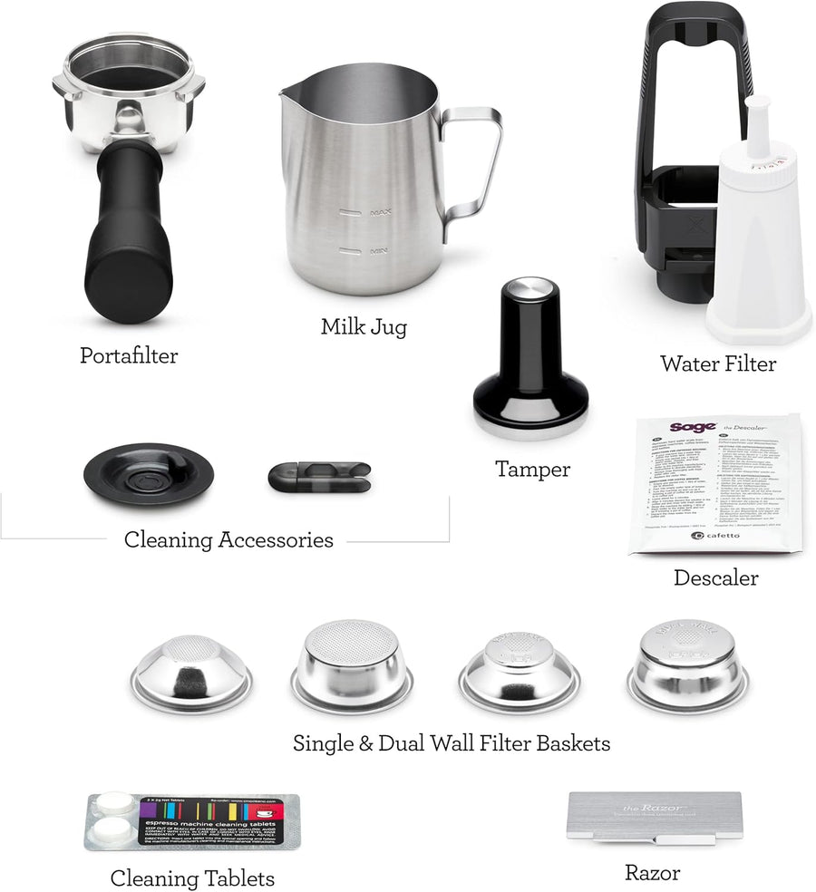 Sage SES500BSS4GUK1 Bambino Plus Espresso Coffee Machine - Stainless steel