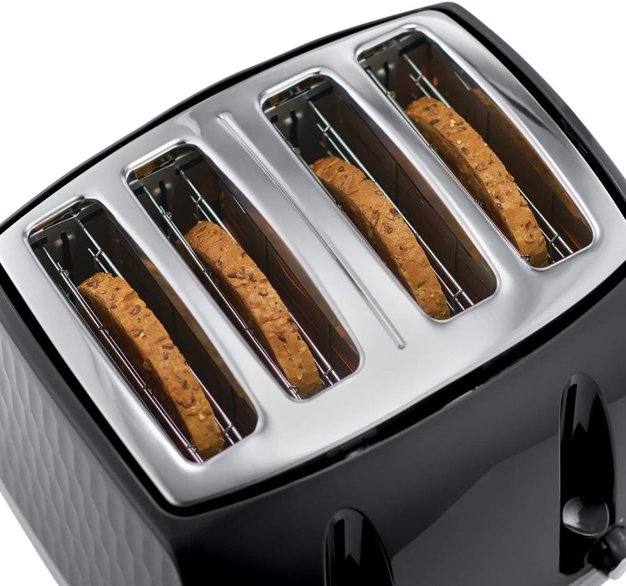 Russell Hobbs 26071 Honeycomb 4-slice toaster - Black