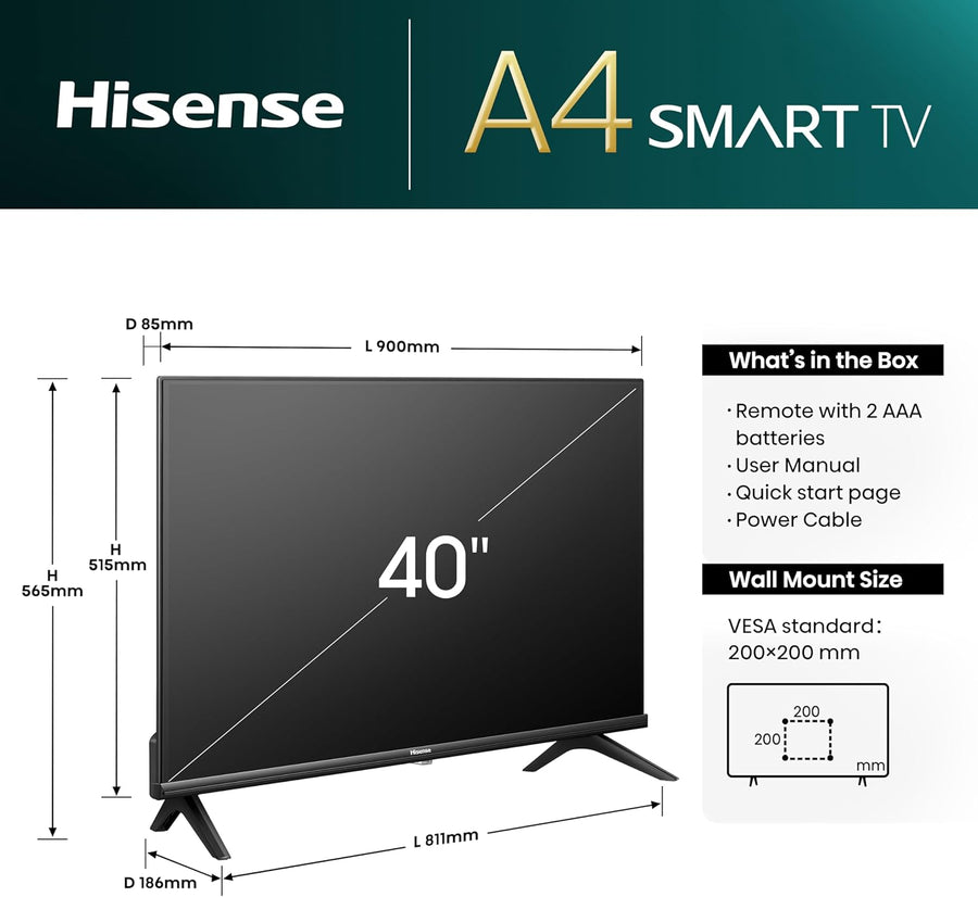 HISENSE 40A4NTUK 40