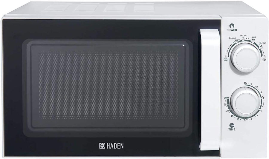 Haden 195678 Freestanding 20-Litre White 700W Microwave - Stainless Steel Interior