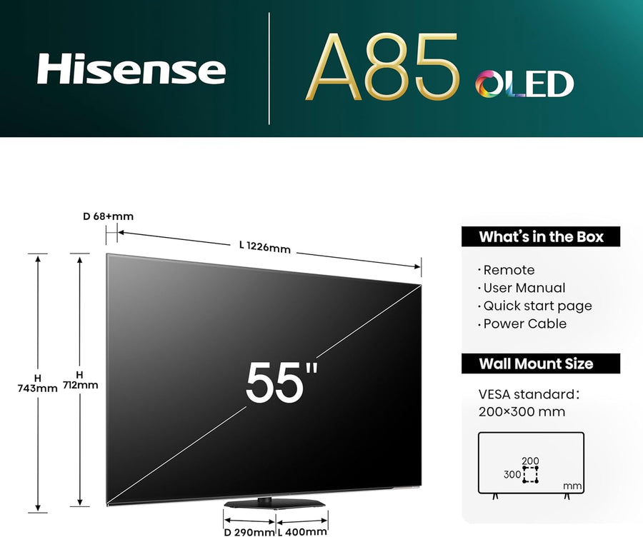 HISENSE 55A85NTUK 55