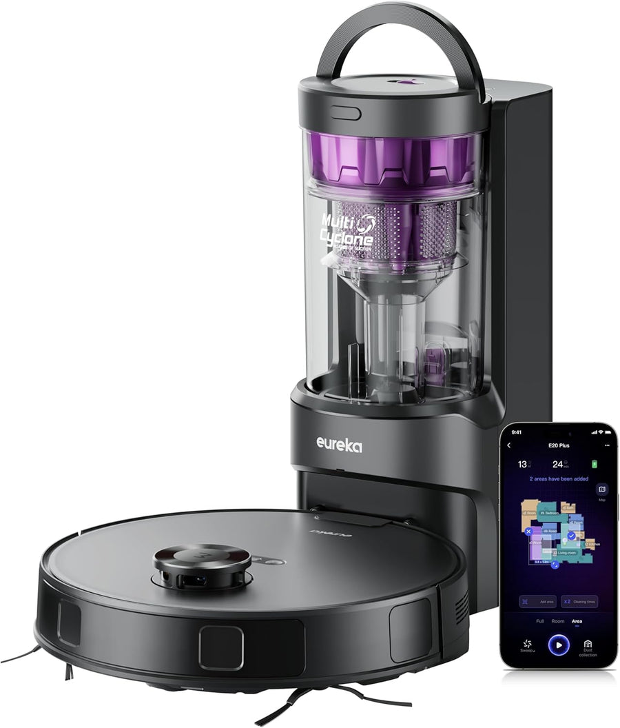 Eureka E20 NERE20PLUSBK Robotic Vacuum Cleaner - Graphite/Purple