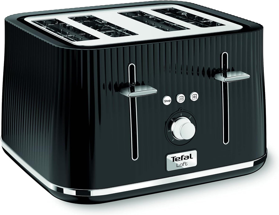 TEFAL Loft TT760840 4-slice Toaster Black
