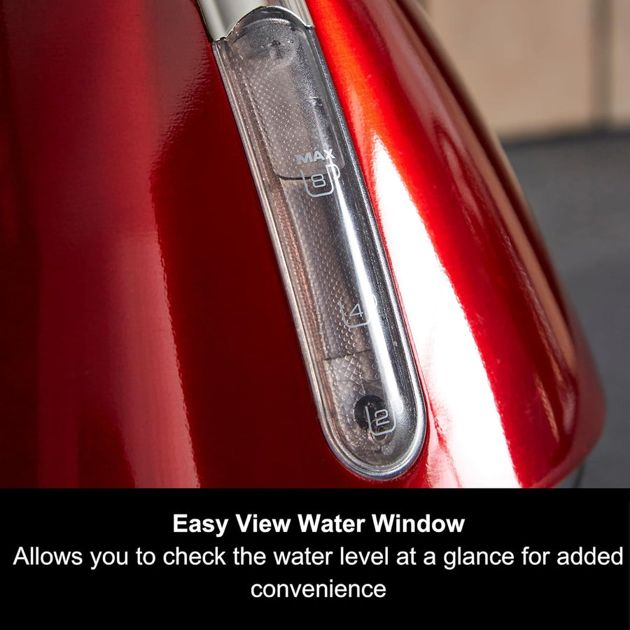 Morphy Richards 102048 Accents Pyramid Kettle - Red