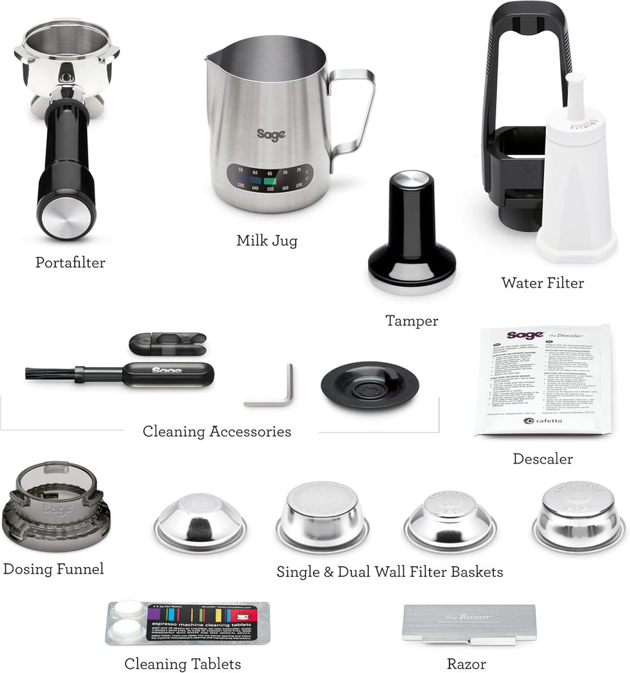 Sage SES875BTR2GUK1  Barista Express™ Bean To Cup Coffee Machine - Black Truffle