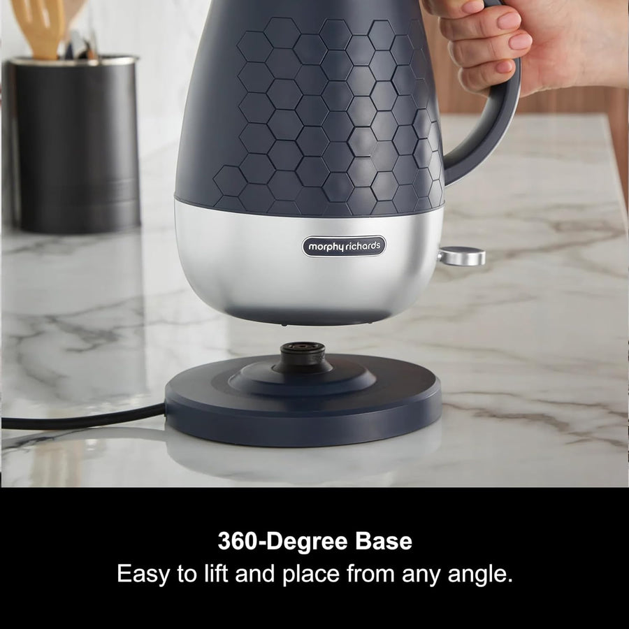 Morph Richards 103021 Cassini Jug Kettle - Blue & Silver