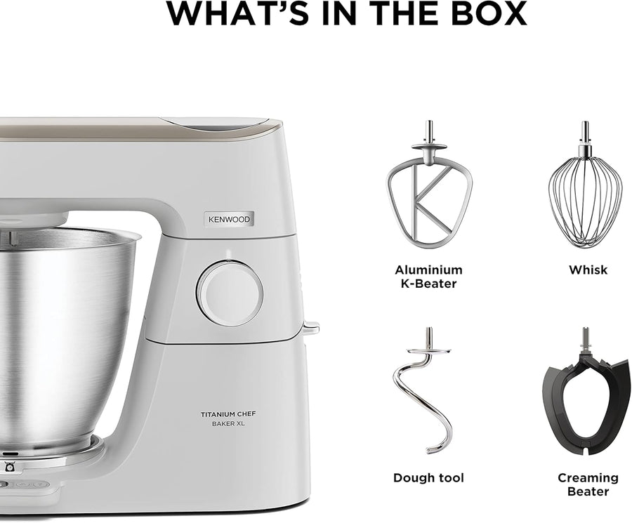 Kenwood KVL65.001WH Titanium Chef Baker Mixer