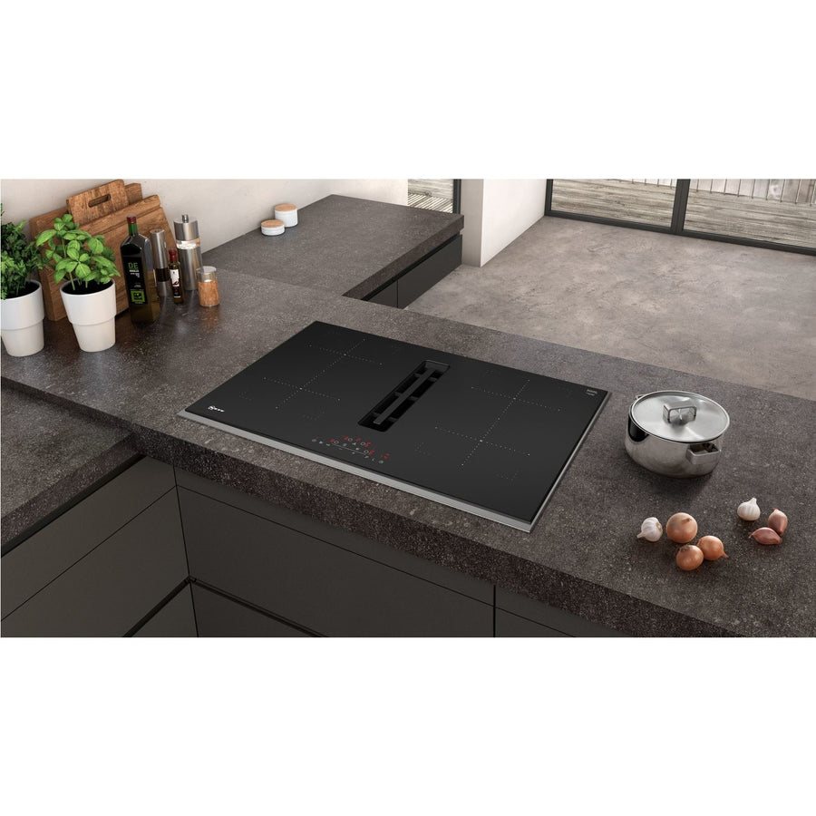 Neff N70 T48TD7BN2 80cm Induction hob with Integrated Hood