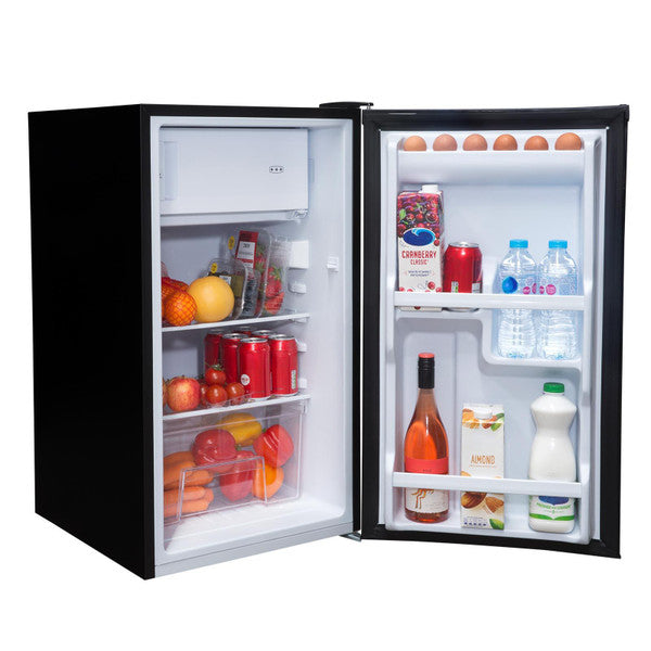 SIA LFIBL 48cm Undercounter Fridge with Icebox - Black