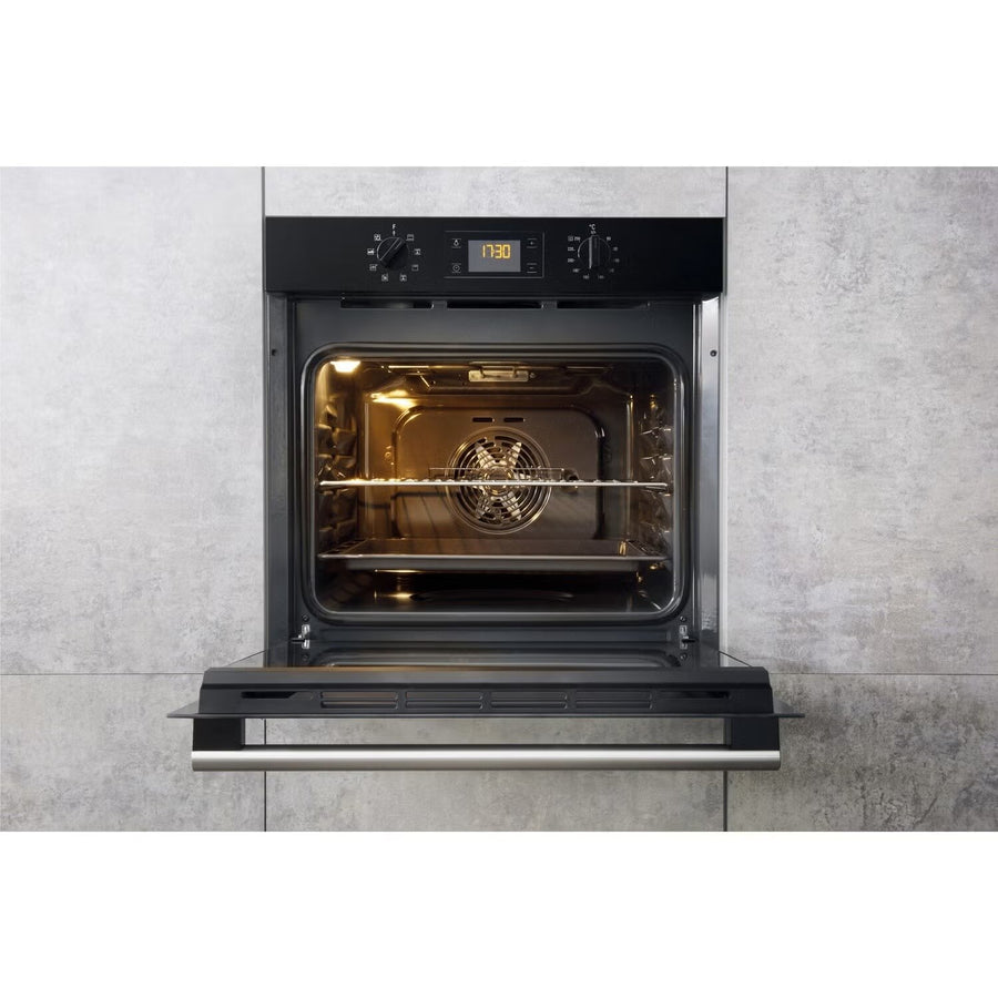 HOTPOINT SA2540HBL Multifunction Built-in Single Oven w Steam Cleaning