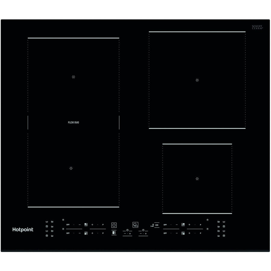 Hotpoint TB7960CBF 60cm 4 Zone Flexi Induction Hob - Black