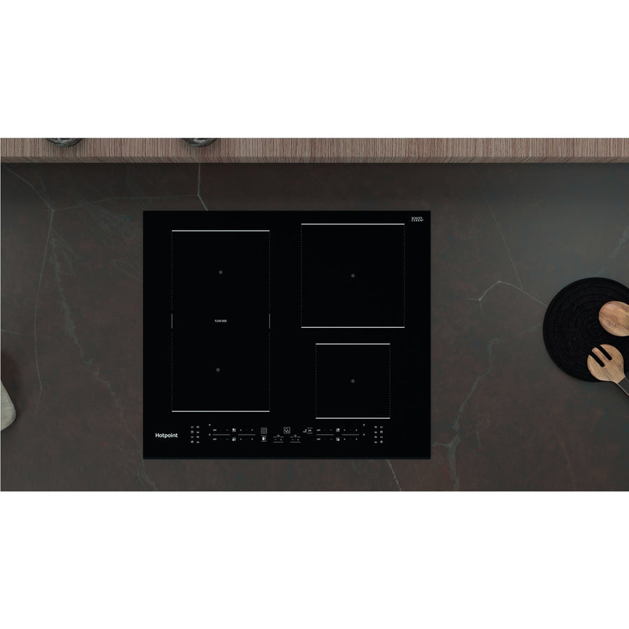 Hotpoint TB7960CBF 60cm 4 Zone Flexi Induction Hob - Black