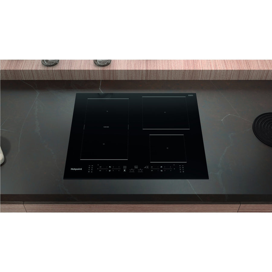 Hotpoint TB7960CBF 60cm 4 Zone Flexi Induction Hob - Black