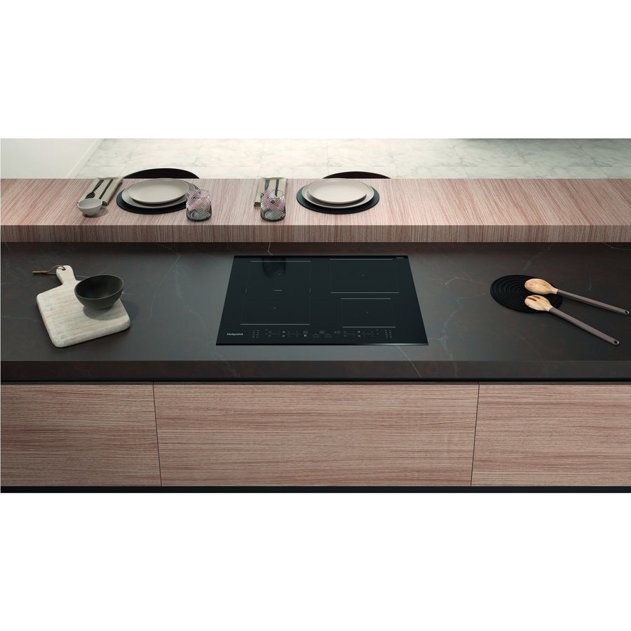 Hotpoint TB7960CBF 60cm 4 Zone Flexi Induction Hob - Black