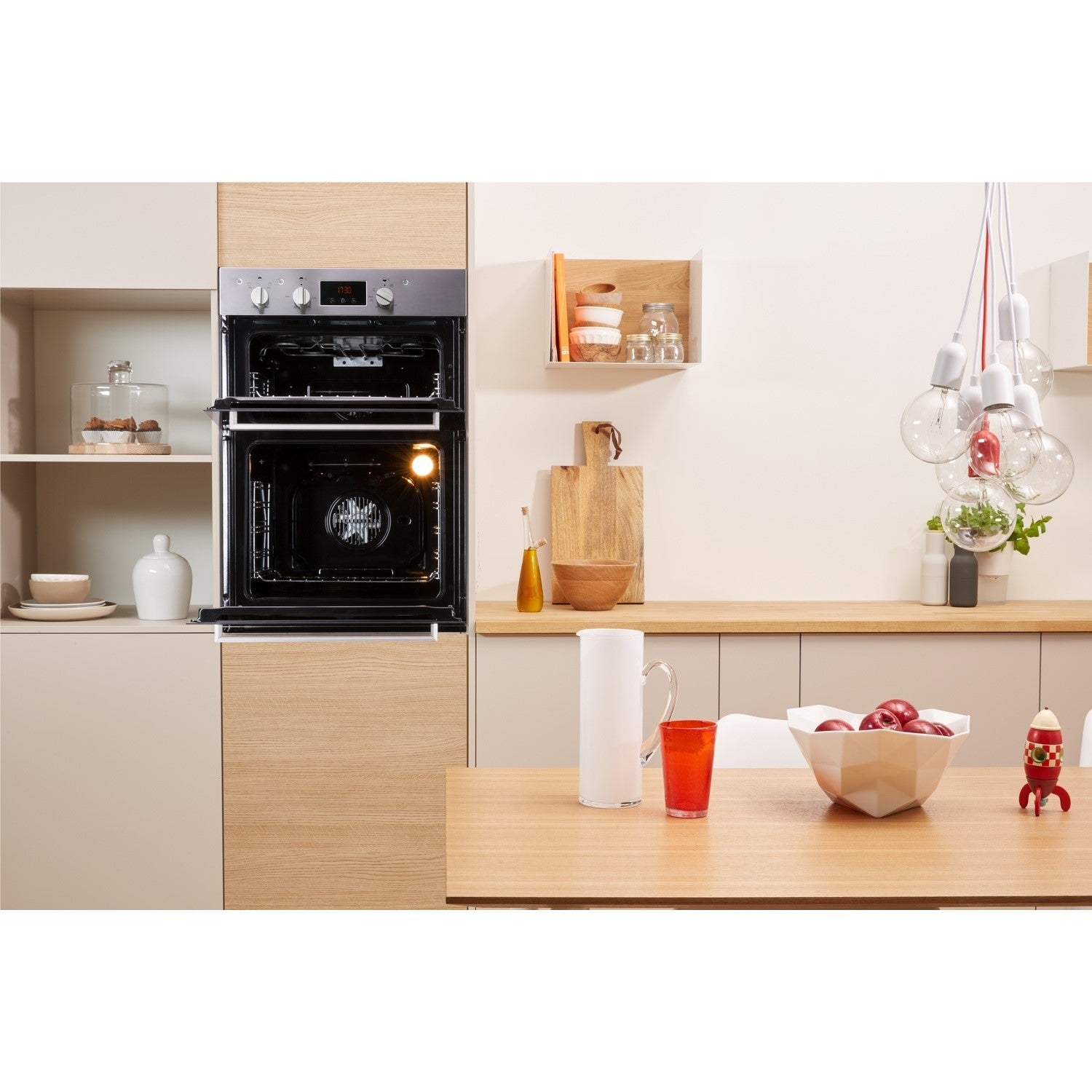 Indesit IDD6340IX BuiltIn Double Oven Stainless Steel Basil Knipe