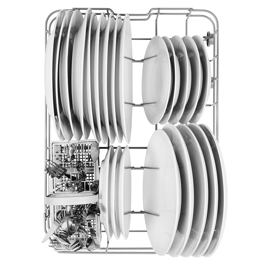 INDESIT DSFE1B10S 10 Place Slimline Freestanding Dishwasher - Silver