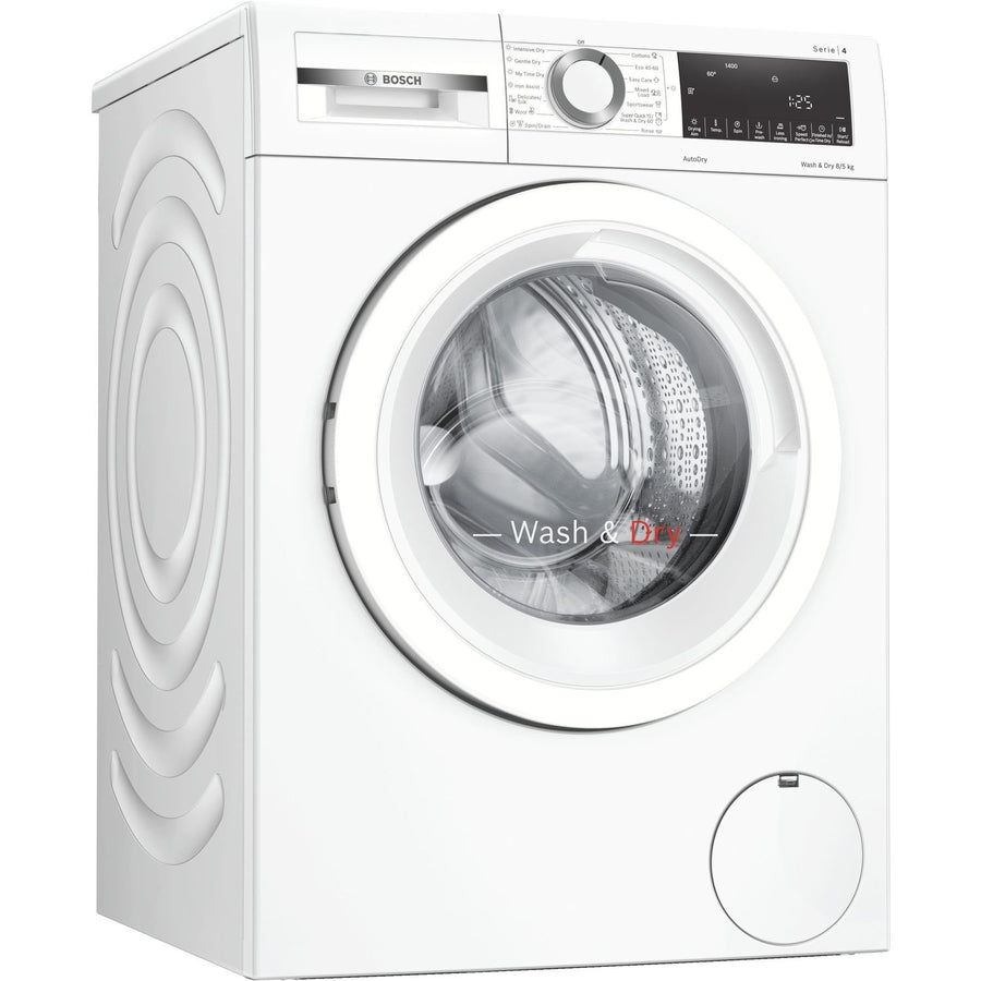 Bosch WNA134U8GB Series 4 8/5kg Freestanding 1400 Spin Washer Dryer [Free 5-year parts & labour guarantee]