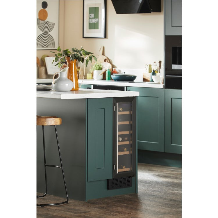 CDA CFWC304BL 30cm Undercounter Wine Cooler - Black