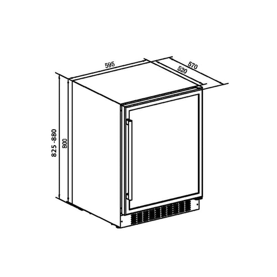 CDA CFWC604BL 60cm Wine cooler - Black