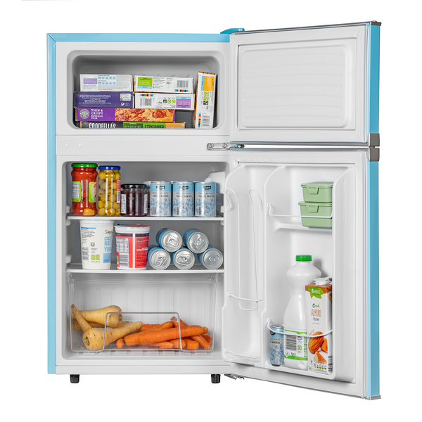 SIA RFM8PB freestanding retro mini fridge freezer - Blue
