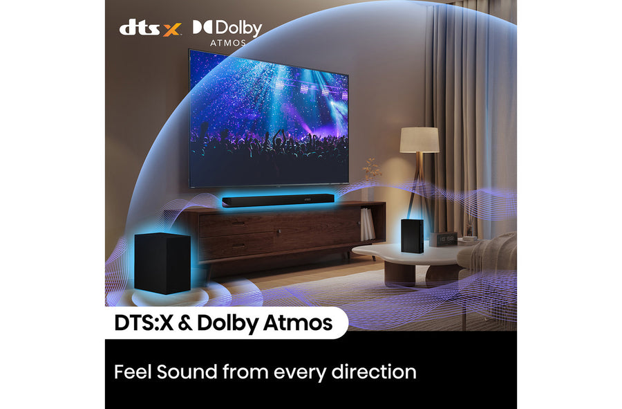 Hisense AX5100Q 5.1Ch Wireless Soundbar with Dolby Atmos