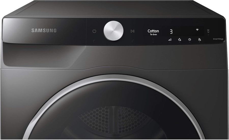 Samsung DV90T8240SX Series 9 Heat Pump Condenser Tumble Dryer - Graphite [Free 5-year parts & labour guarantee]