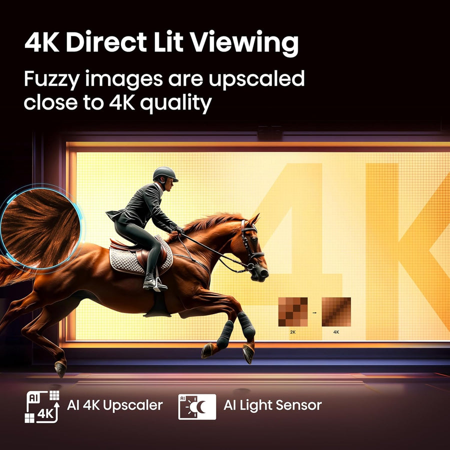 Hisense 50E6QTUK 4K UHD HDR LED TV with Freely