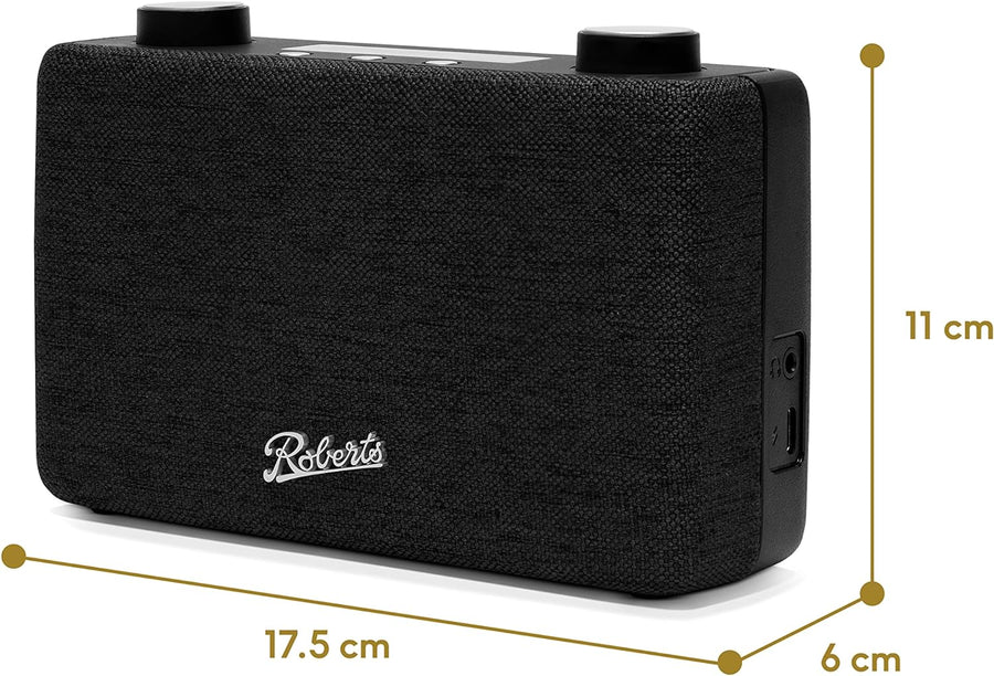 ROBERTS Play11 Portable DAB+/FM Radio - Black