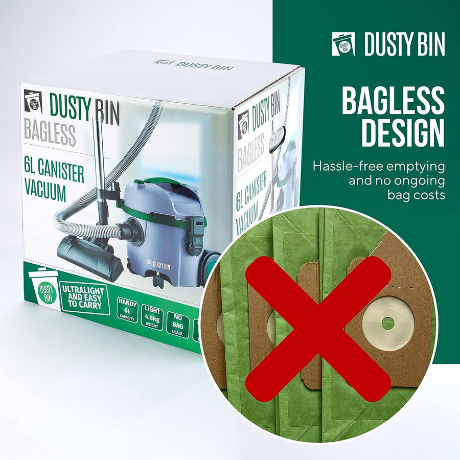 Dusty Bin DB30B Bagless Cylinder Vacuum Cleaner