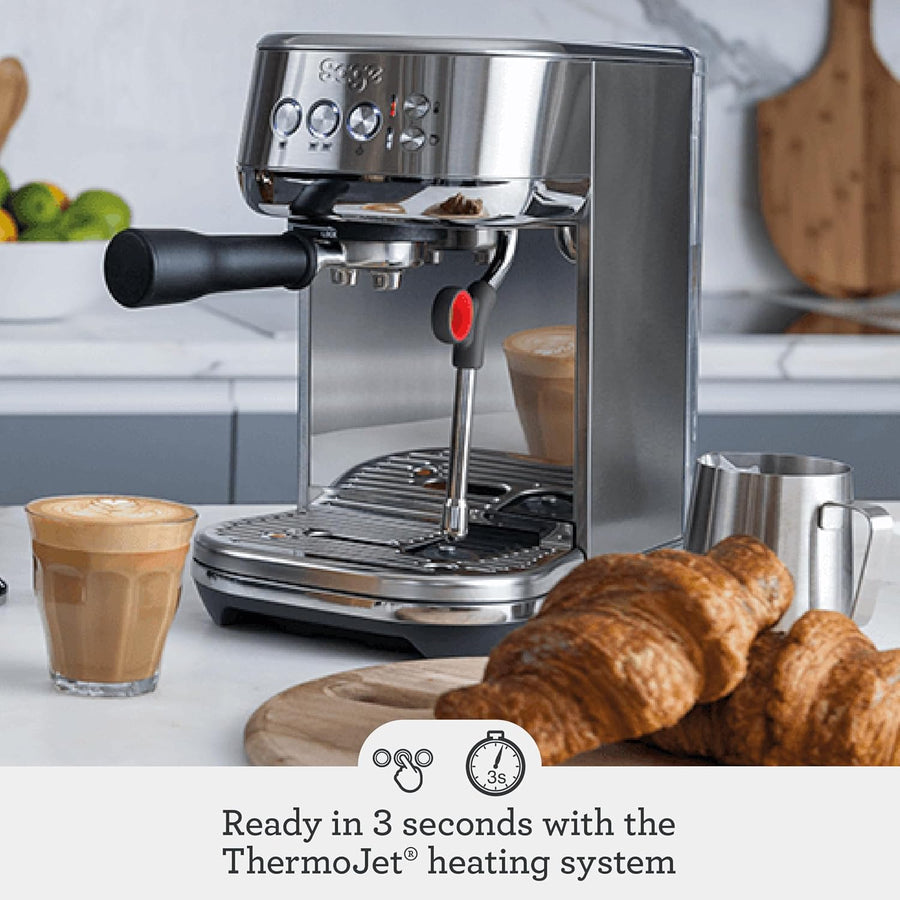 Sage SES500BSS4GUK1 Bambino Plus Espresso Coffee Machine - Stainless steel