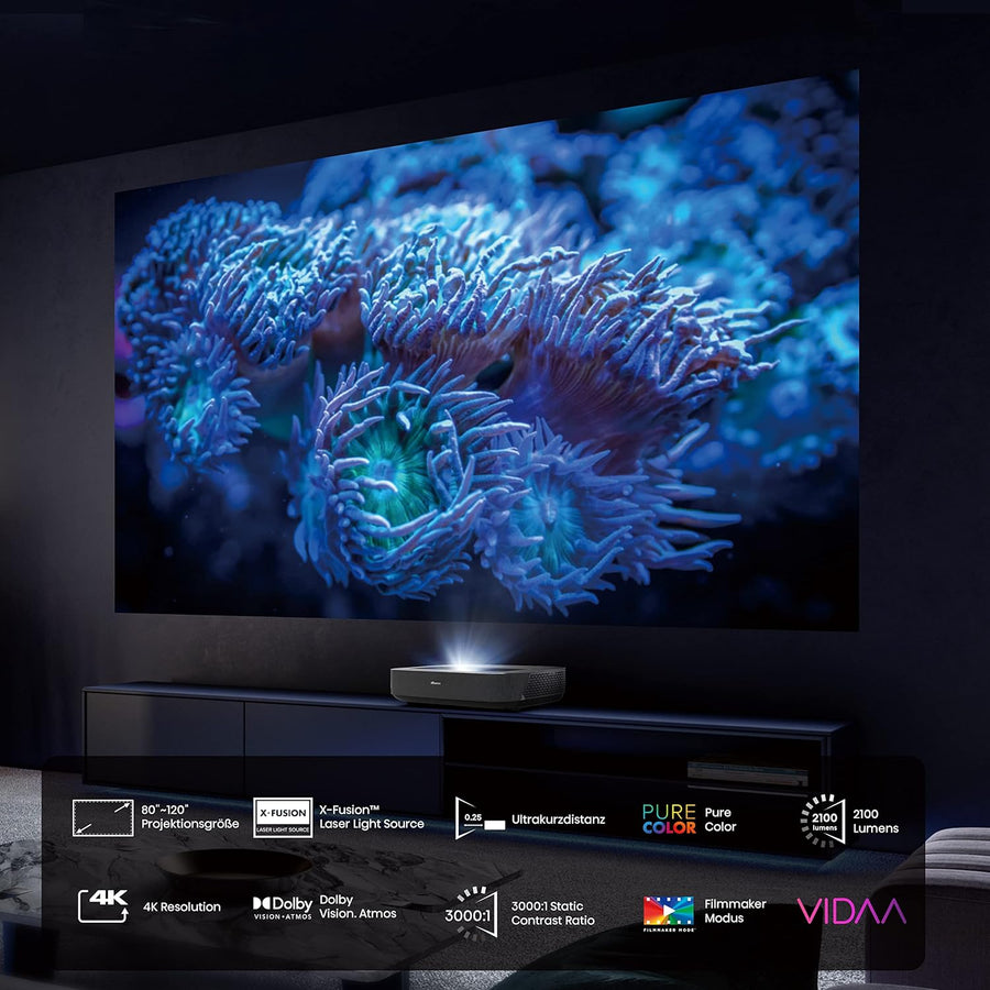 HISENSE PL1TUKSE Smart 4k Ultra HD Home Cinema Projector