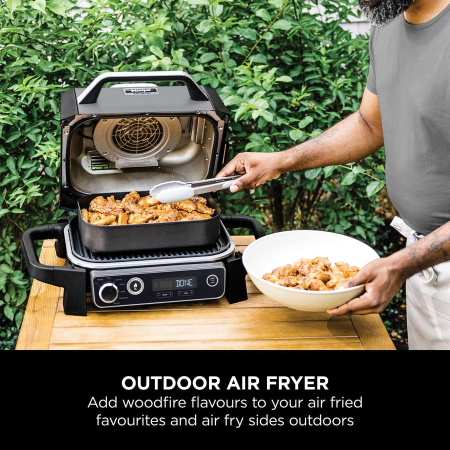 Ninja OG701UK Outdoor Woodfire Electric BBQ & Smoker