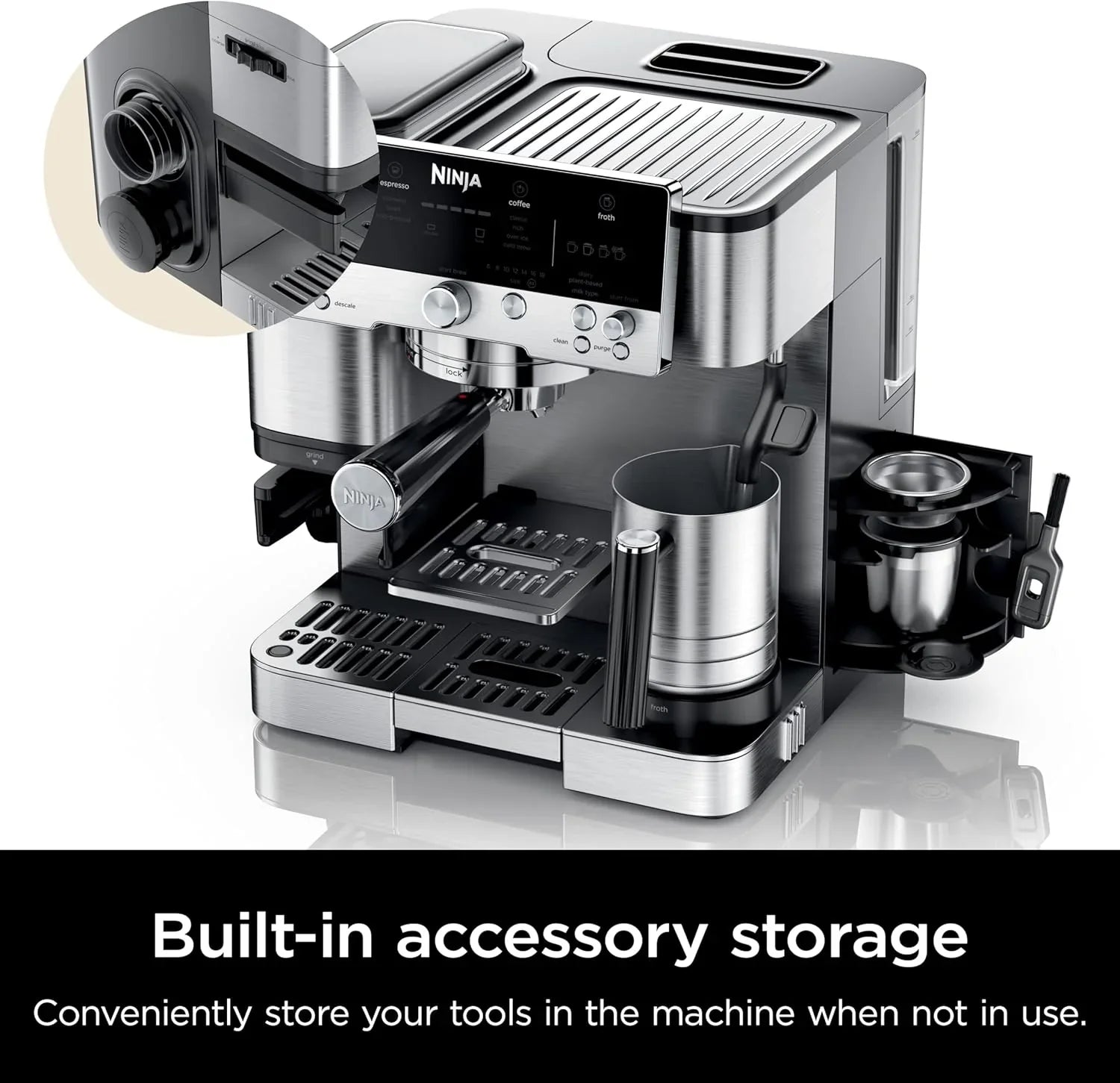 Ninja ES601UK Luxe Café Premier Espresso Coffee Machine – Basil