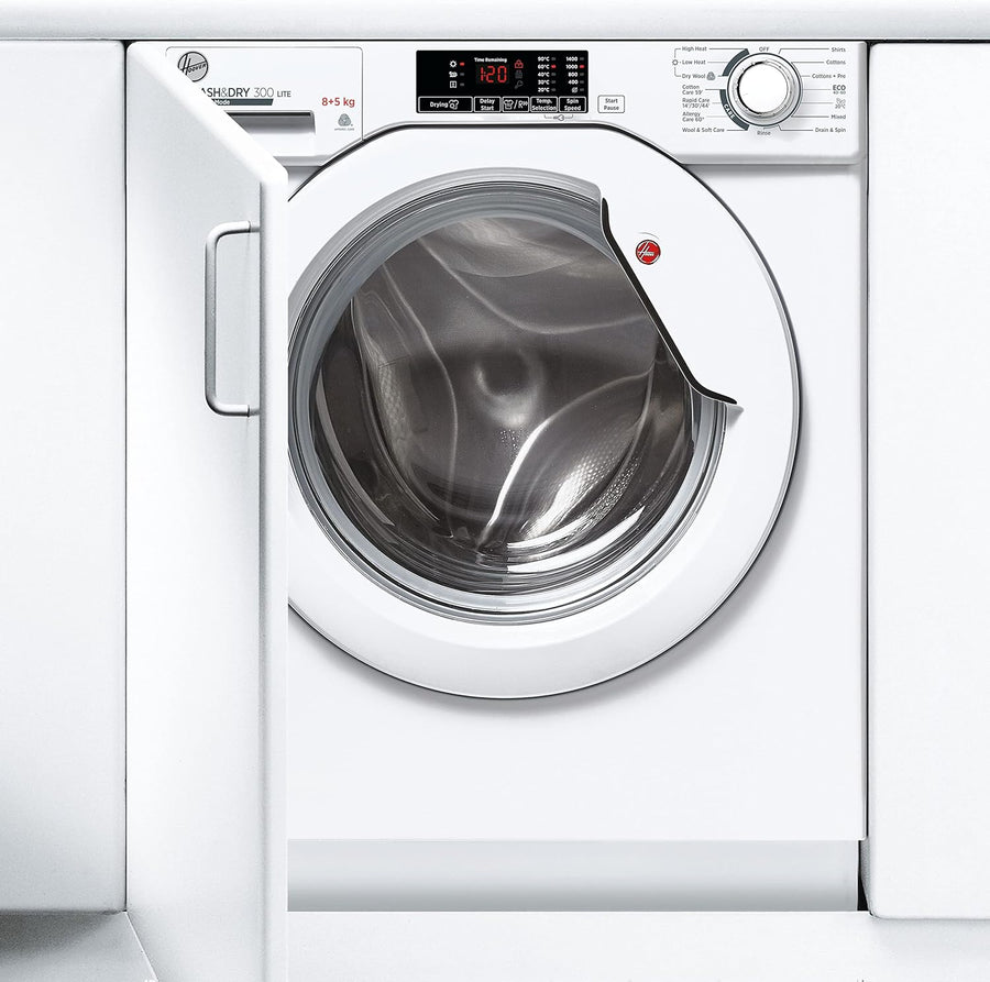 Hoover HBD485D1E/1 Integrated 8kg Wash 5kg Dry Washer Dryer 1400 Spin