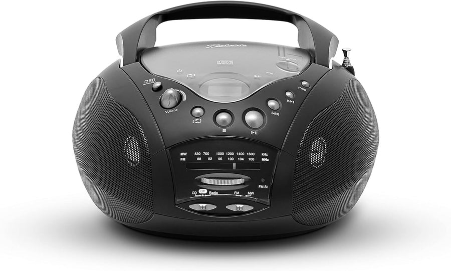 ROBERTS CD9959BK Portable FM/MW Boombox - Black