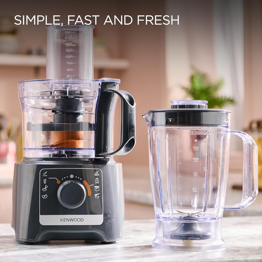 Kenwood MultiPro Compact FDP31.170GY Food Processor & Blender