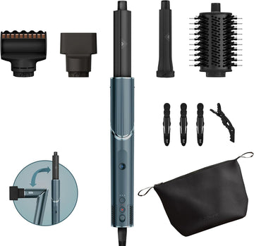 Shark HD450TLUK FlexStyle 5-in-1 Air Styler & Hair Dryer with Storage Bag - Teal