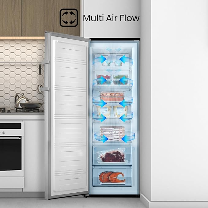 Hisense FV298N4ACE Frost Free Upright Freezer - Stainless steel