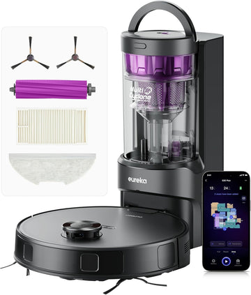 Eureka E20 NERE20PLUSBK Robotic Vacuum Cleaner - Graphite/Purple