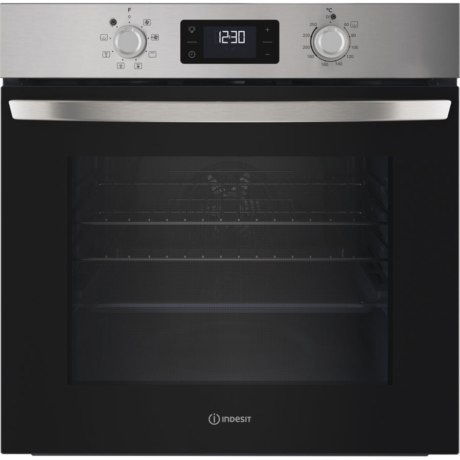 Indesit IO253XUK built-in single oven - stainless steel