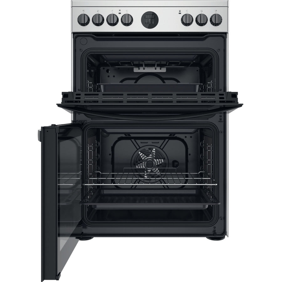 Indesit ID67V9HCX 60cm Electric Ceramic Cooker - Silver