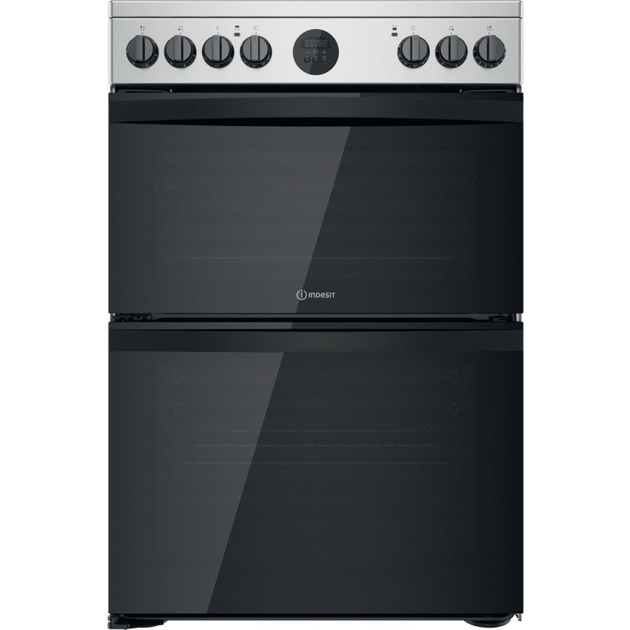 Indesit ID67V9HCX 60cm Electric Ceramic Cooker - Silver