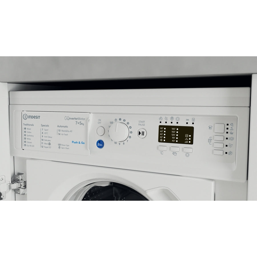 Indesit BIWDIL75148UK 7kg/5kg 1400rpm Integrated Washer Dryer